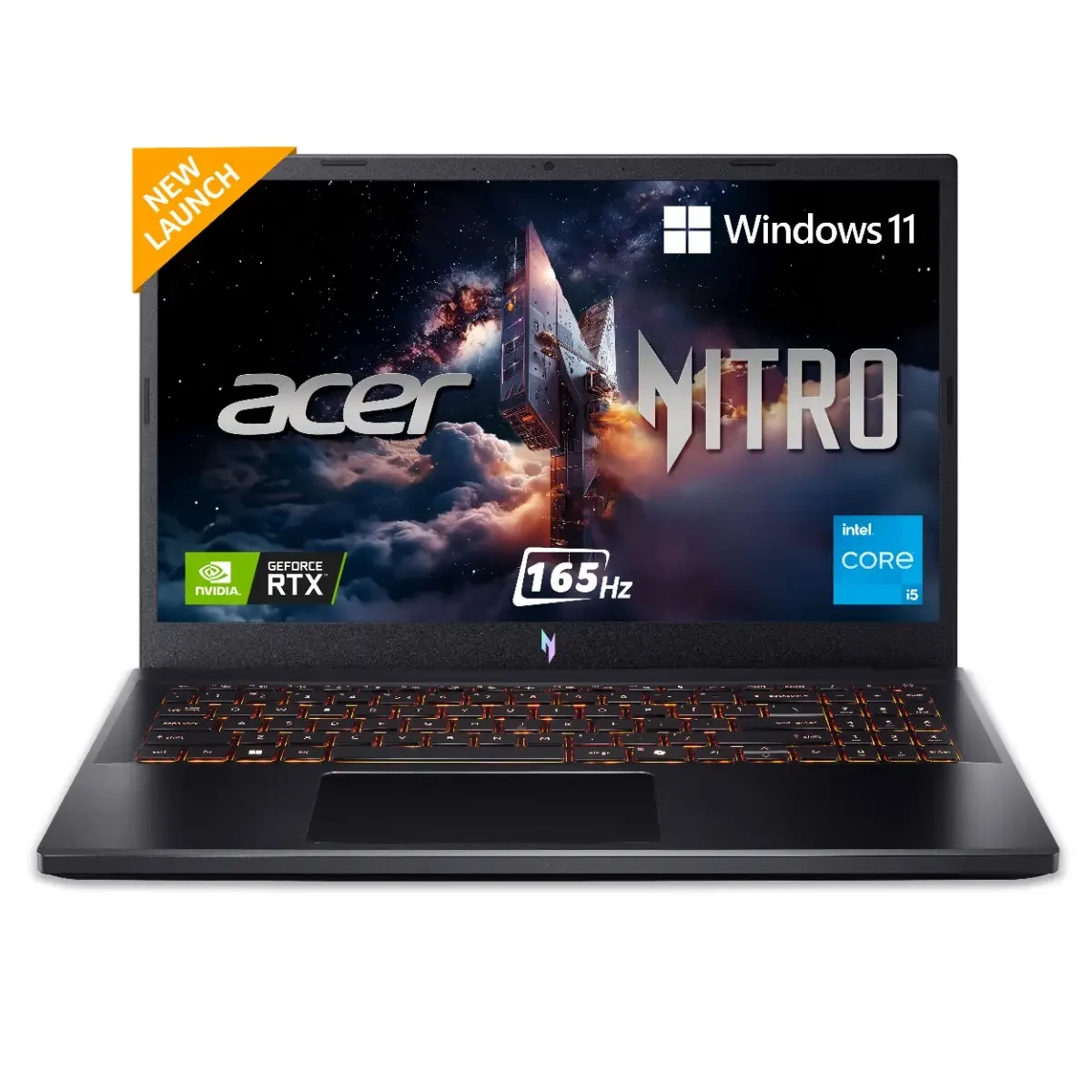 Acer Nitro V15 A15-52 | 13th Gen | Intel Core i5 13420H Processor | 16GB RAM | 512GB SSD Storage | 15.6 Inch FHD 165Hz IPS Display | RTX 5050 8GB Graphics | Amber Backlight Keyboard